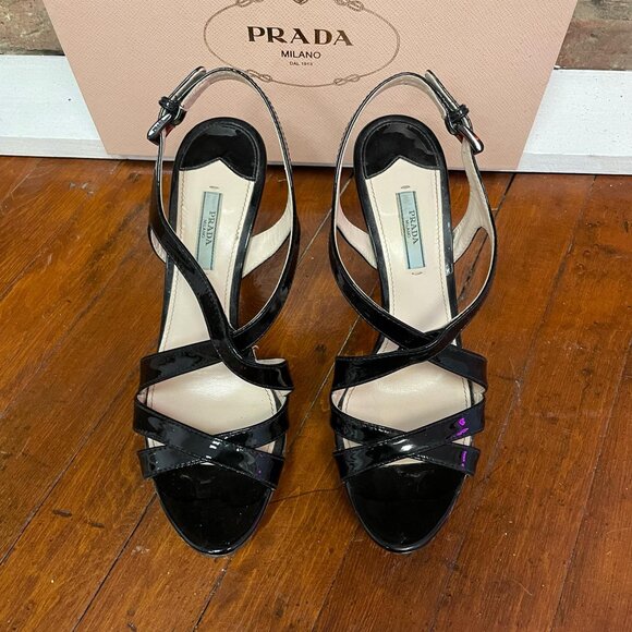 Prada Sling Back Sandals - Size 40 - Picture 2 of 6